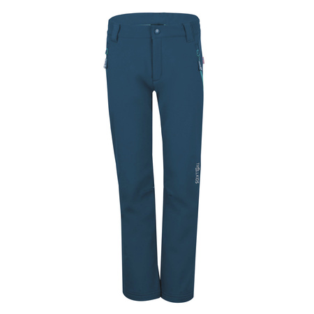 Spodnie softshell dziewczęce/chłopięce Trollkids Kids Fjell Softshell Pant niebieskie (117-142)