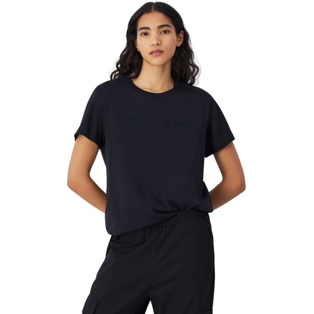 Koszulka damska Champion SS Tee czarna (117650 KK001)