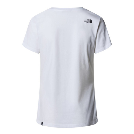 Koszulka sportowa damska The North Face W S/S Simple Dome Slim t-shirt biała (NF0A87NHFN4)