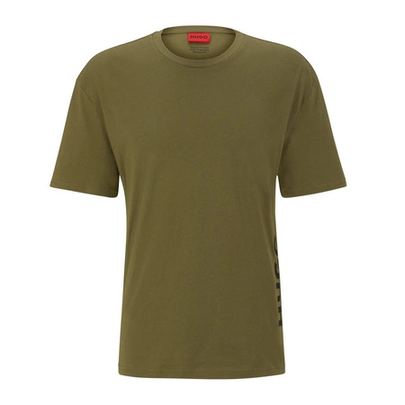 Koszulka na lato męska Hugo Boss T-shirt lifestyle zielona (50493727-345)