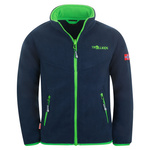 Bluza polarowa dziecięca TrollKids Kids Oppdal Jacket XT rozpinana granatowa (414-100)