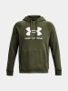 Wyprzedaż - Bluza z kapturem sportowa męska Under Armour UA Armour Fleece Big Logo HD zielona (1379743-390)