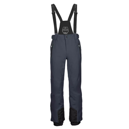 Spodnie narciarskie męskie Killtec 30920 Enosh do zimowych aktywności wodoodporne regulowane szelki i talia szare (30920/925)