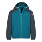 Kurtka ultralekka przejściowa dziecięca dla chłopca/dziewczynki Trollkids Kids Halsafjord Jacket atlantic blue/dark navy/dusky turquoise (616-197)