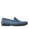 Wyprzedaż - Mokasyny męskie Lloyd EMILIO eleganckie buty ze skóry zamszowej niebieskie (13-422-28)
