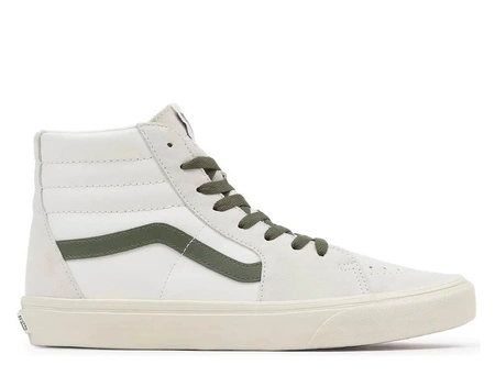 Wyprzedaż - Trampki męskie Vans UA SK8-HI Vintage Pop wysokie za kostkę zamszowe białe (VN0A4BVTR2S)