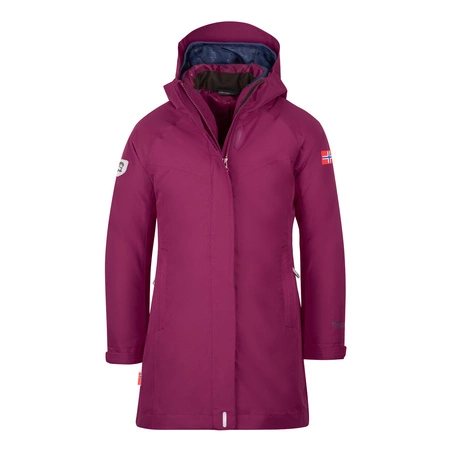 Kurtka zimowa dziewczęca 3 w 1 Trollkids Girls Senja 3in1 Coat wodoodporna różowa (353-235)