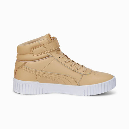 Wyprzedaż - Buty sportowe damskie Puma Carina 2.0 Mid wysokie beżowe (385851-04)
