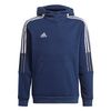 Bluza dla dzieci adidas Tiro 21 Sweat Hoody granatowa (GK9680)