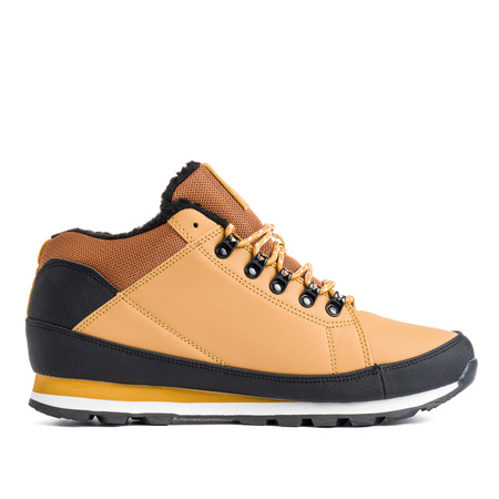 Wyprzedaż - Sneakersy zimowe męskie ocieplane WR Winter beżowe (Y-H754)