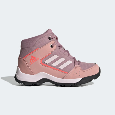 Wyprzedaż - Buty trekkingowe dziecięce adidas Terrex HyperHiker K wysokie z elementami odblaskowymi różowe (GZ9214)
