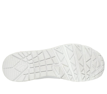 Wyprzedaż - Sneakersy damskie Skechers Uno Spread The Love buty sportowe serduszka lifestyle białe (155507-WCRL)