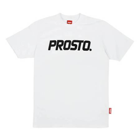 Koszulka męska biała PROSTO CLASSIC XXII (KL221MTEE1024)