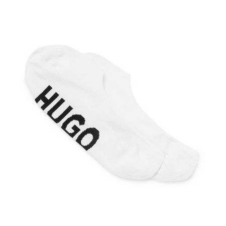 Skarpety męskie Hugo Boss zestaw 2-pack stopki białe (50491244-100)