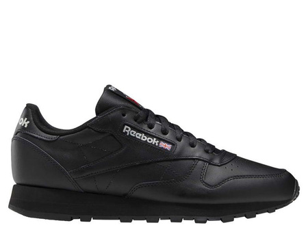 Sneakersy męskie Reebok Classic Leather czarne skórzane (GY0955)