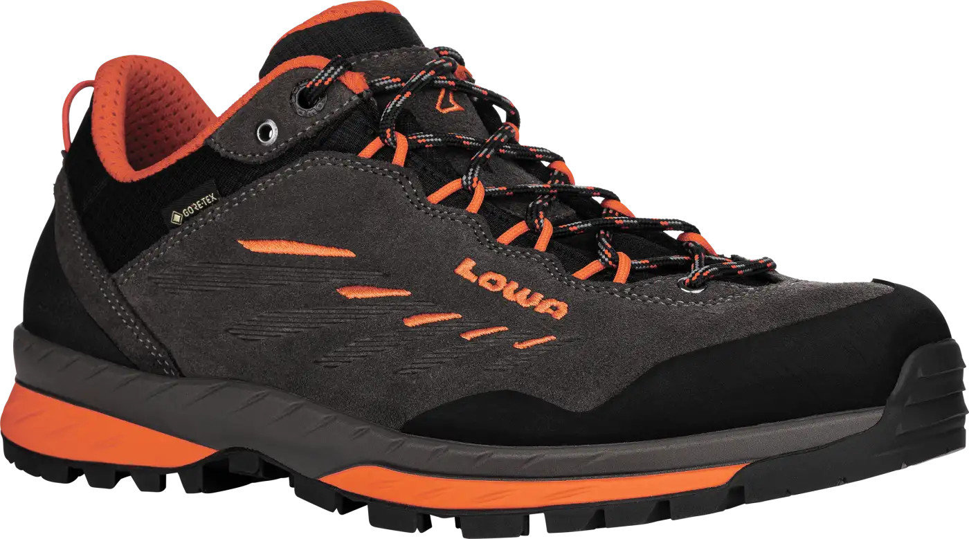 Buty Trekkingowe M Skie Lowa Delago Gtx Lo Anthrazit Flame Gore Tex Wodoodporne