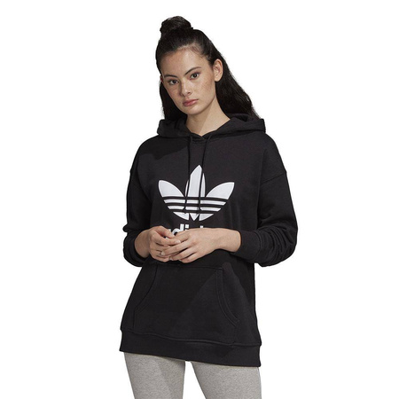 Bluza damska czarna adidas Adicolor Trefoil Hoodie (FM3307)