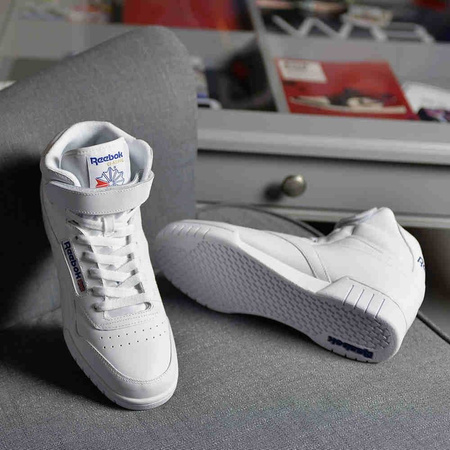 Buty sportowe męskie białe Reebok Ex-O-Fit Hi (3477)