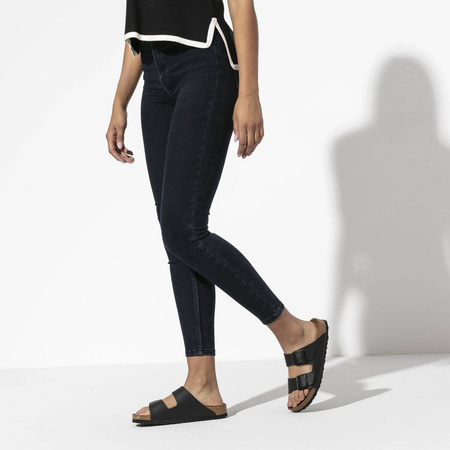 Klapki czarne Birkenstock Arizona Birko-Flor Black narrow wąskie damskie/męskie (51793)