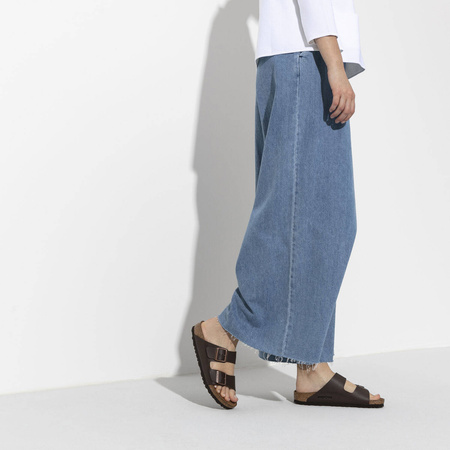 Klapki damskie Birkenstock Arizona Birko-Flor Dark Brown narrow wąskie brązowe (0051703)