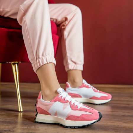 Sneakersy damskie różowe New Balance 327 (WS327LAG)